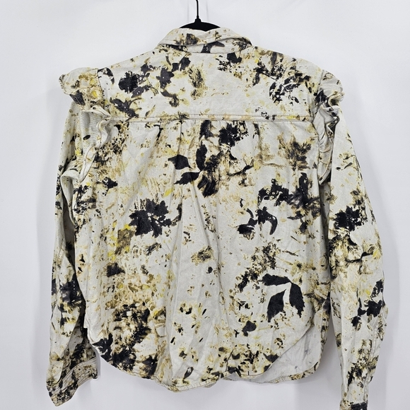 Anthropologie Pilcro Floral Button Down Long Sleeve Top Size M - Picture 6 of 6